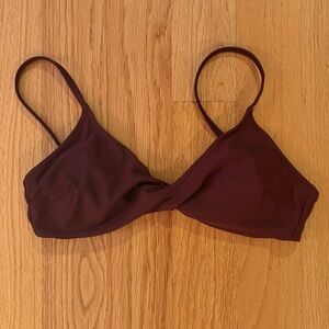 Aerie Wine Color Women’s Medium Bikini Top